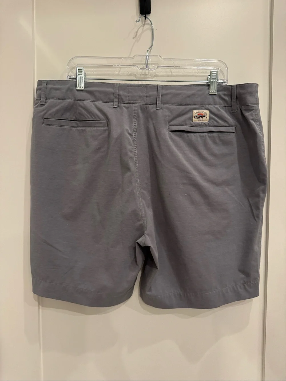 Faherty Slate Gray Athletic Drawstring Shorts